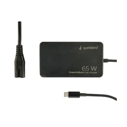 Φορτιστής Laptop 65W Gembird Power Delivery, GaN, USB-C