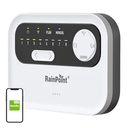 RainPoint Προγραμματιστής Ποτίσματος Πίνακα Ρεύματος 8 Στάσεων