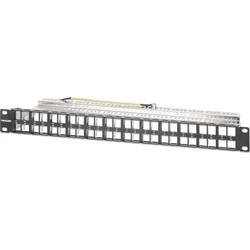 Patch Panel Intellinet 48-Port Patch Panel shielded and unpopulated 1 HE
