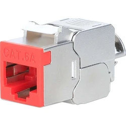 Keystone Δικτύου Intellinet Cat6a 10G STP Red