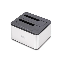 Docking Station Digitus USB ->2x 2,5"/3,5" SATA HHD, SSD silver