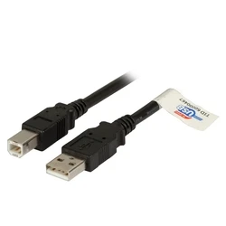 Καλώδιο USB EFB USB2.0 connection cable A-B,M/M,5m,Black,Premium