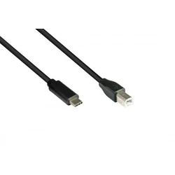 Καλώδιο USB Goodconnections USB2.0 C-B schw. 0,5m