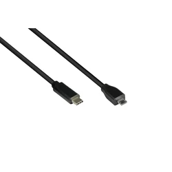 Καλώδιο USB Goodconnections USB2.0 Micro B-C schw. 1m