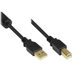 Καλώδιο USB Goodconnections USB2.0 m.Ferrit A-B schw. 2m