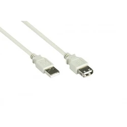 Καλώδιο USB Goodconnections USB2.0 extension A-M.-A-F. Gray 1,8m