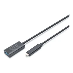 Καλώδιο USB Digitus extension USB-C->USB-A M/F 10G 5,00m