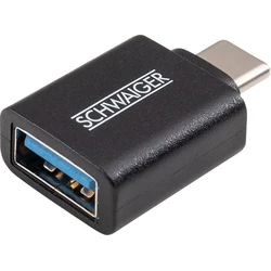 Αντάπτορας USB Schwaiger USB USB3.1C->USB3.0A Black