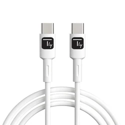 Καλώδιο USB Techly USB 2.0 Type-C M/M White 1m