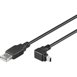 Αντάπτορας USB Techly USB 2.0 Kabel, A-male to Mini-B-male, 1.8m, sw