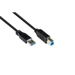 Καλώδιο USB Goodconnections USB3.0 A-B Black 0,2m
