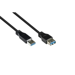 Καλώδιο USB Goodconnections USB3.0 A-M.-A-F. Black 1m