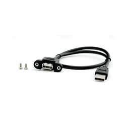 Καλώδιο USB EFB USB2.0 extension A-A,male to female,0.5m,sw,Classic