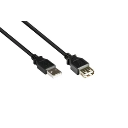 Καλώδιο USB Goodconnections USB2.0 extension A-M.-A-F. schw. 0,3m