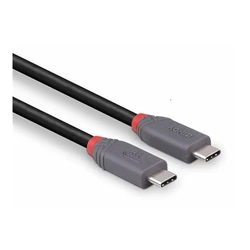 Καλώδιο USB Lindy 2.0m USB4 240W Type-C Kabel, 40Gbit/s, Anthra Line