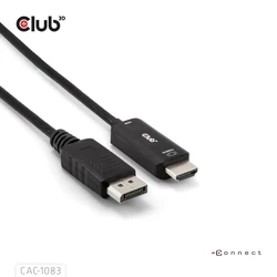 Καλώδιο DP Club 3D 1.4 > HDMI HDR 4K60Hz active 2m retail