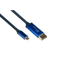 Αντάπτορας USB Goodconnections SmartFLEX USB-C to DP1.2 Blue 3m