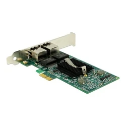 Κάρτα Δικτύου Delock PCI Express x1 2 x RJ45 Gigabit LAN i82576