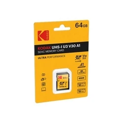 Κάρτα Μνήμης SD 64GB Kodak UHS-I U3 V30 Ultra