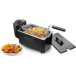 Φριτέζα Λαδιού Emerio deep fryer, cold zone, 3L, thermostat, BPA-free, black.