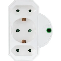 Ταφ REV 3-fach with Surge protection, White