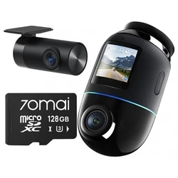 Κάμερα Αυτοκινήτου 360° 70Mai Σετ Omni X800 4K + SD 128GB Μαύρη