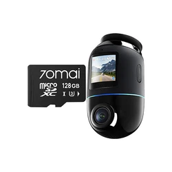 Κάμερα Αυτοκινήτου 360° 70Mai Omni X800 4K Μαύρη + κάρτα μνήμης SD 128GB