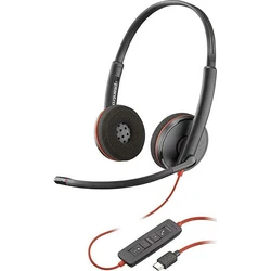Multimedia Ακουστικά Plantronics Blackwire 3220 duo – Μαύρο (x2)