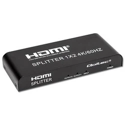 HDMI Splitter Qoltec 51797 Active 2 x HDMI 4K x 2K / 6Gb/s / 60Hz