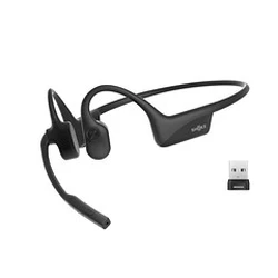 Multimedia Ακουστικά Shokz OpenComm2 UC 2025 Wireless Bone Conduction Noise Cancelling Black