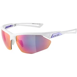 Γυαλιά Ηλίου Alpina Okulary na rower NYLOS HR white, purple mirror Cat.3