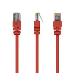 Καλώδιο Δικτύου Lanberg cat.5E UTP 1.5M Red FLUKE PASSED 10-PACK