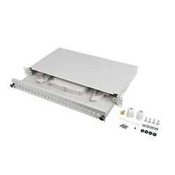 Patch Panel Lanberg 24XSC DUPLEX / 24XLC QUAD Rack 19" 1U Gray + Accessories