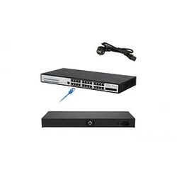 Network Switch Extralink PoE Chiron Pro 24x RJ45 1000Mb/s PoE, 4x SFP+, L3, managed, 370W
