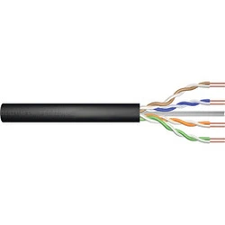 Καλώδιο Δικτύου Outdoor dry installation Digitus cat.6,U/UTP, Fca, AWG 24/1, PE, 100m, Black