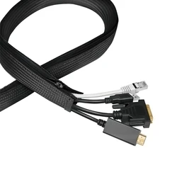 Πλέγμα Καλωδίων Logilink Flexible 5m x 30mm Black