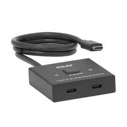 USB Hub Club 3D USB-C Switch 2<->1 10Gbps + 100W PD M/F