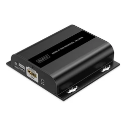 Διανομέας HDMI Digitus IP PoE Receiver 4K/60Hz Black