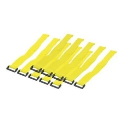 Δεματικά Καλωδίων Logilink with hook and loop Yellow 10 piece