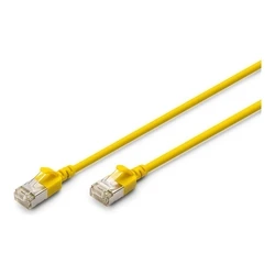 Καλώδιο Δικτύου Digitus CAT 6A F/FTP Slim 1,50m Yellow