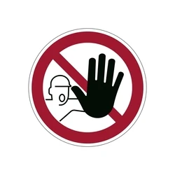 Πινακίδα Απαγόρευσης Durable prohibition sticker 'No entry'