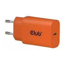 Φορτιστής Πρίζας Club 3D Lifestyle USB-C 30Watt, 2pcs orange