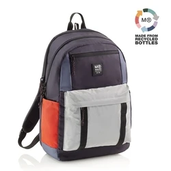 Σχολική Τσάντα Miquelrius Rucksack Triple Amsterdam Recy 28l 3 compartments Blue