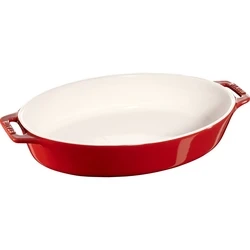 Πυρίμαχο Σκεύος Staub Oval Ceramic Platter - 2.3 ltr, Red