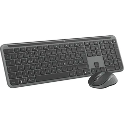 Σετ Πληκτρολόγιο Και Ποντίκι Ασύρματο Logitech 920-012504 + Bluetooth QWERTZ German Graphite