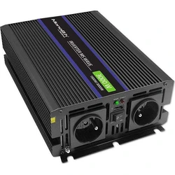 Inverter Αυτοκινήτου Qoltec Monolith 3000 MS / 12V to 230V / 1500/3000W / USB