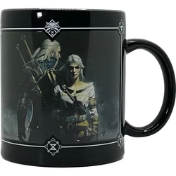 Κούπα Κεραμική Cenega Good Loot The Witcher 3 Art Heat Reveal - Geralt & Ciri 480 ml Black