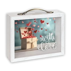 Κορνίζα ZEP Andy with Love 6,5x21 Holz/Glas Spardose RM1844