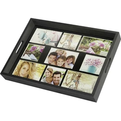 Κορνίζα ZEP Photo Tray Black 43x35 Wood Photo Tray 9 Photos W002