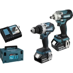 Σετ Εργαλείων Makita DLX2533TJ Cordless DDF489 + DTW300 + 2x5Ah + Makpac